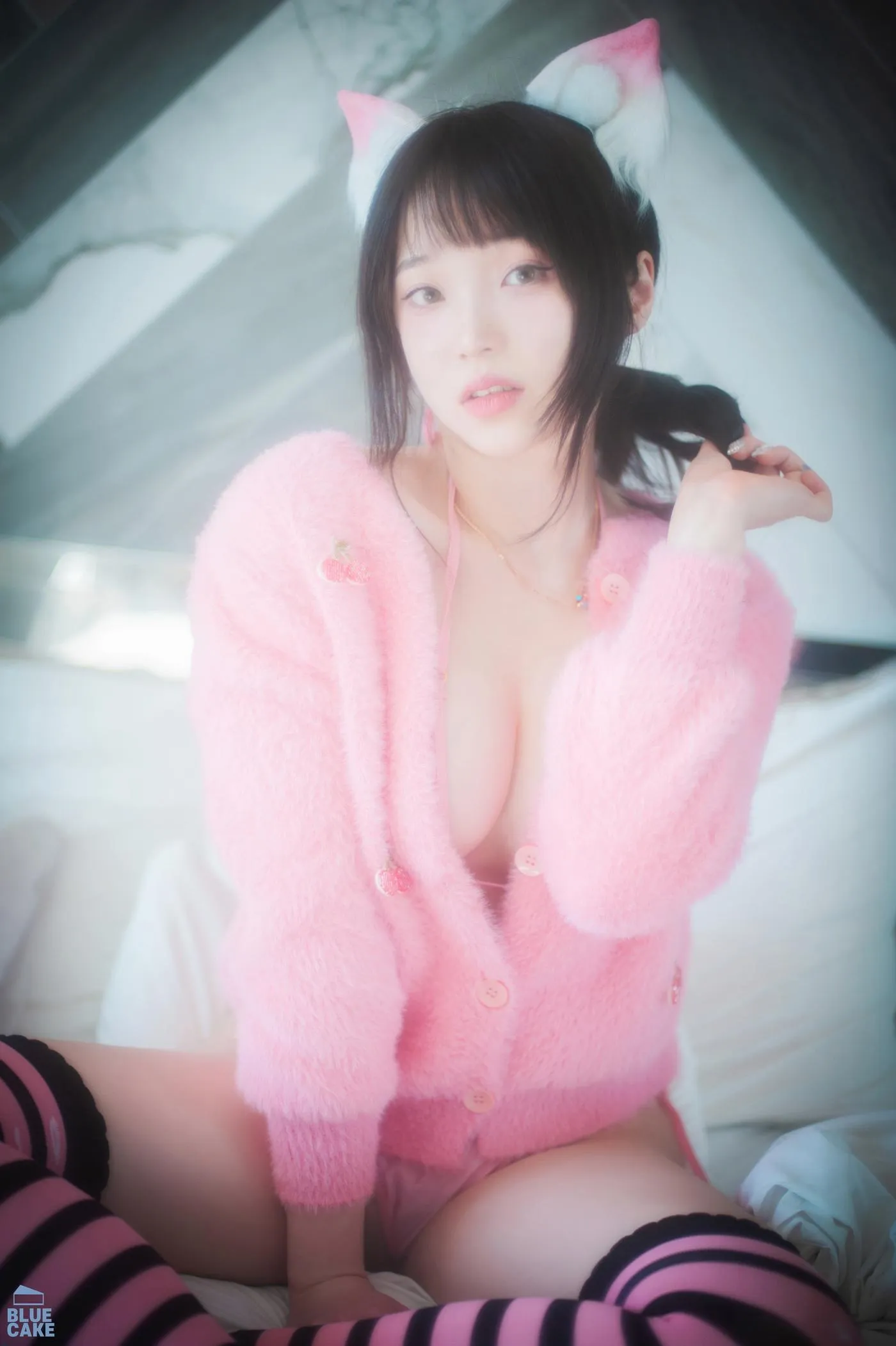 Bambi밤비 – NO.91 [BLUECAKE] Naughty Cats Pink  Mint RED [90P]插图3